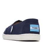 TOMS Mixte Enfant Alpargata Core Loafers-shoes, Bleu Marine, 36 EU