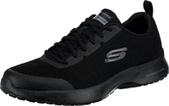 Skechers SKECH-AIR DYNAMIGHT, Men's Low-Top Trainers, Blue (Black Knit/Synthetic/Black Trim Bbk), 9.5 UK (44 EU)