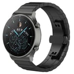 Galaxy Watch (20mm) Armband Stainless Steel - Svart - TheMobileStore Galaxy Watch Active 2 44mm