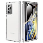 Samsung Galaxy Note 20 Ultra Case, Note 20 Ultra 5G Case, Crystal Clear Hard PC + Soft TPU Silicone Slim Fit Drop Protection Shockproof Phone Case for Samsung Note 20 Ulra 5G- Without Screen Protector