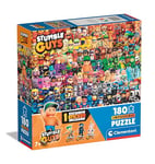 Clementoni Impossible 180 pièces Enfants 7 Ans, Puzzle Personnages Stumble Guys Jeu vidéo, Gaming, Made in Italy, 29321, Multicolore