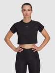 adidas Women's Train Essentials 3Bar T-Shirt- Black, Black, Size 2Xl, Women