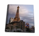 3dRose DB 156497 _ 2 de Construction de Tour Eiffel en Las Vegas mémoire Livre, 12 par 30,5 cm