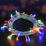 Runostrich Fairy String Lights 40 LEDs 19.68 Feet Battery 2 Modes Lights for Indoor or Outdoor Wall Decoration Romantic String Wire Lights for Christmas Wedding Party Bedroom (Colorful)