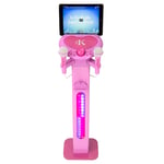 Easy Karaoke Bluetooth Kids Singalong Pedestal Karaoke Machine Pink