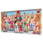 Grupo Erik Street Fighter Mouse Mat | Desk Pad | 31.5" x 13.78" | Non-Slip Rubber Base Mouse Pad, Gaming Mouse Pad, Keyboard Mouse Mat | Arcade Games