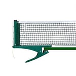 Relaxdays Filet de table de tennis en métal 19,2 x 23,5 cm filet table de ping-pong à fixer pour sport loisirs tournois, vert