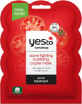 Yes to Tomatoes Bubbling Paper Masks for Breakout Prone Skin, Vegan & Cruelty Fr