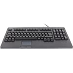 DELTACO Keyboard med touchpad - Sort