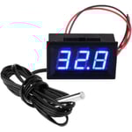 12V Digital Termometer Mini Temperaturtestare Vattentät Digital Temperaturmätare Mätare för Kylskåp Akvarium Frysar, Blå