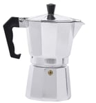 Stovetop Coffee Maker Pot 1 Cup, 2Cup, 4Cup, 6 Cup, 9 Cup, 12 Cup Aluminium Percolator Espresso Maker Traditional Coffee Maker Pot for Outdoor Home Office (6 Cup)