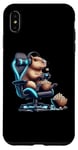 Coque pour iPhone XS Max Capybara Popcorn Animal Manette de jeu Casque Gamer