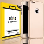 AUCUNE COQUE HOUSSE ETUI TOTAL 360° POUR IPHONE + FILM PROTECTION VITRE VERRE TREMPE Pour iPhone 7 Plus Doré (Gold)