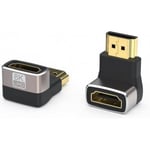 Fuj:tech HDMI Ultra High Speed 90° vinklad adapter, version 3