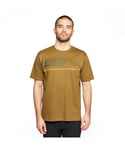 Peter Storm Mens Logo Contour T-Shirt with Ribbed Collar, Outdoor Clothing - Olive - Size 3XL