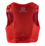 Salomon Adv Hydra Vest 4 Gilet d'hydratation Trail running Randonnée Vélo unisexe, Confort et stabilité, Accès rapide à l’hydratation, Simplicité, Rouge, XL