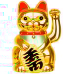 Maneki-neko - Vinkande Katt Guld