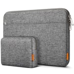 Inateck Case Sleeve 16 Inch Compatible with MacBook Pro M1 16 Inch 2021 2019, MacBook Pro 15 Inch 2013-2015, MateBook D15, ThinkPad Chromebook 14, Surface Book 2, 15 Inch Surface Laptop 3 - Grey