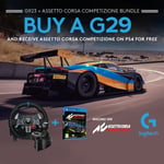 Logitech G29 Driving Force incl shifter + Assetto Corsa Competizione - PlayStation 4 Games Bundle