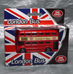 London Bus Die Cast Red Double Decker Metal Toy Model Funtastic Age 4+ Boxed