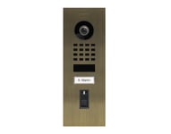 Doorbird D1101FV  Video ringeklokke med fingeravtrykk sensor (Modell: Innfelt, Farge: Real burnished brass)