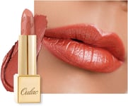 OULAC Orange Metallic Shine Lipstick, Coral Glitter Long Lasting Lipsticks, Hig