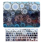 Laptop Case for MacBook Air 13 Inch & New Pro 13 Touch, Silicon Hard Shell Cover, Keyboard Cover Screen Protector Abstraction Colorful