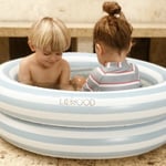 Liewood Leonore pool (ø: 80 cm) - stripe: sea blue/creme de la creme