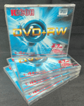 Ricoh - Blank DVD+RW Discs 4x - 4.7GB 120mins - Rewritable - Pack Of 4 - New