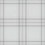 Holden Decor Check Tartan Plaid Pattern Wallpaper - Grey / Charcoal - 12438
