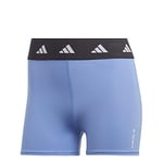 adidas Women's Tights (1/4) TF Short Tight, Blue Fusion/Carbon, HR2874, XS5