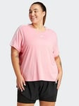 Adidas Womens Training Plus Size Train Essentials T-Shirt - Pink