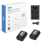 Newell 2x Sony NP-FZ100 Battery And Dual Charger Xtra Power Set XL