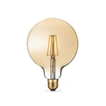 electriQ dimmable WiFi Filament Smart Globe Bulb with E27 Screw Ending - Smoked Amber Finish