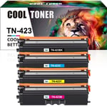 4 Toner fits for Brother TN423 HL-L8260CDW HL-L8360CDW DCP-L8410CDW MFC-L8690CDW