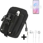 big Holster for Oppo A96 + earphones pouch sleeve belt bag cover case Outdoor Pr