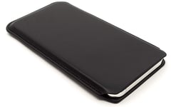 CushCase Leather Sleeve Pouch Case for iPhone 13 Pro Max and iPhone 12 Pro max - Ultra Slim Design - Black