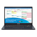 ASUS VivoBook with Microsoft Office 365 L410MA 14 Inch Full HD Laptop (Intel Celeron N4020, 4 GB RAM, 64 GB eMMC, Windows 10 S) Includes 1 Year Microsoft Office Subscription, Blue