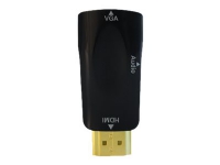 ART AL-OEM-56 - Adapter för video / ljud - HDMI hane till HD-15 (VGA), mini-phone stereo 3.5 mm hona