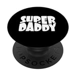 Super Daddy pour le meilleur père Super Dad Comic Style PopSockets PopGrip Interchangeable