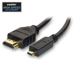 HDMI Micro Cable for All GoPro Cameras to Connect to TV or Display Black Cable
