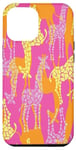 iPhone 15 Plus Giraffe Pink & Orange Pattern Wildlife Case