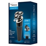 Lithium Pro 3 USB Wet & Dry Mens Rotary Shaver with Beard Stubble Trimmer, H5021