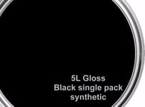 Black gloss Paint 5L Metal Wood Brick floor fence masonry decking weather proof