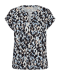 Freequent Viva Topp Dam Chambray Blue W Black