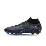Nike Men's Zoom Superfly 9 Ag-pro Football Shoe, Black Blue Black Chrome Hyper Royal, 3.5 UK