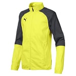 Puma Cup Sideline Wovenjkt Corejr Woven Jacket - Fizzy Yellow-Asphalt, 116