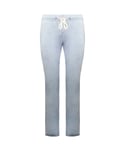 Vans Off The Wall Stretch Graphic Logo Light Blue Womens Track Pants VN0005C7IAH Cotton - Size Medium