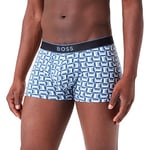 BOSS Men's Trunk 24 Print Boxer Shorts, Medium Blue422, XL