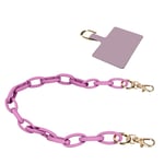 Phone Jewel Thick Link Chain 58cm Milano Series purple